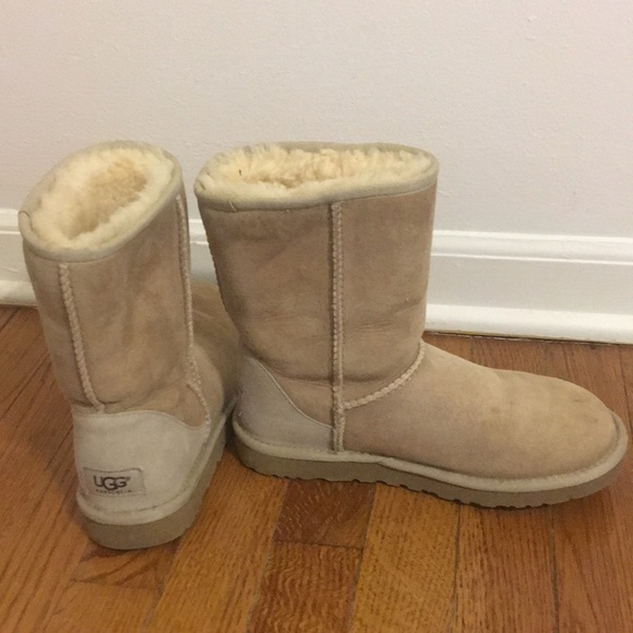 UGG Shoes Sand Colored Short Uggs Poshmark